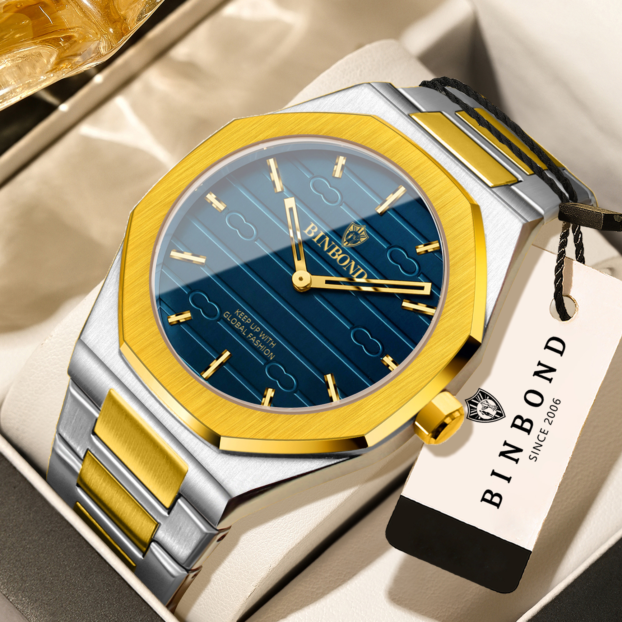 Smartwatch Vintage Watches For Men - BINBOND Luxury vintage quartz wristwatches for