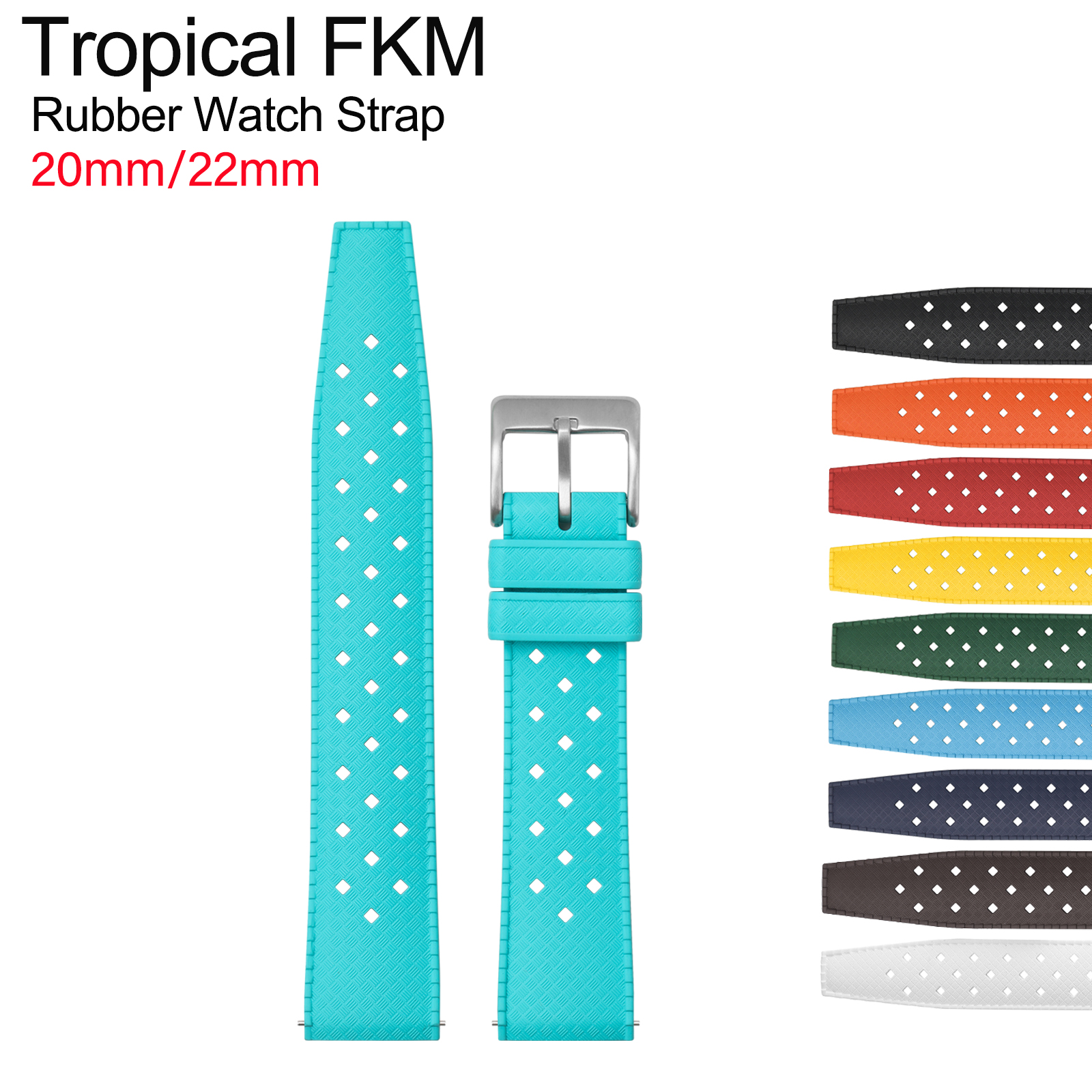 Citizen Watches Smartwatch - New Tropical FKM Watch Strap for