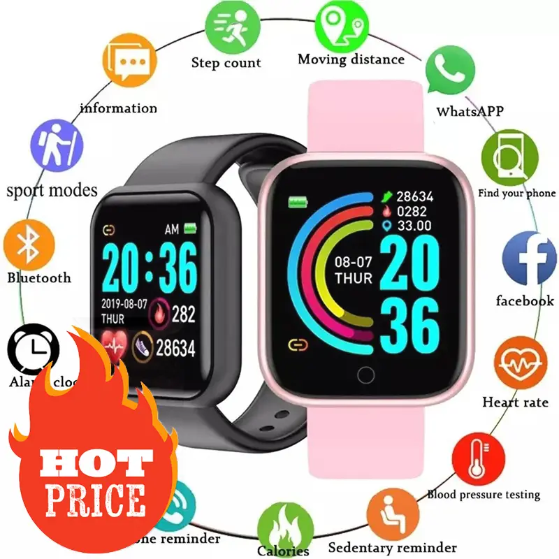 Y68 Smart Band w/ Color Screen - Watch Smart Y68 avis et prix