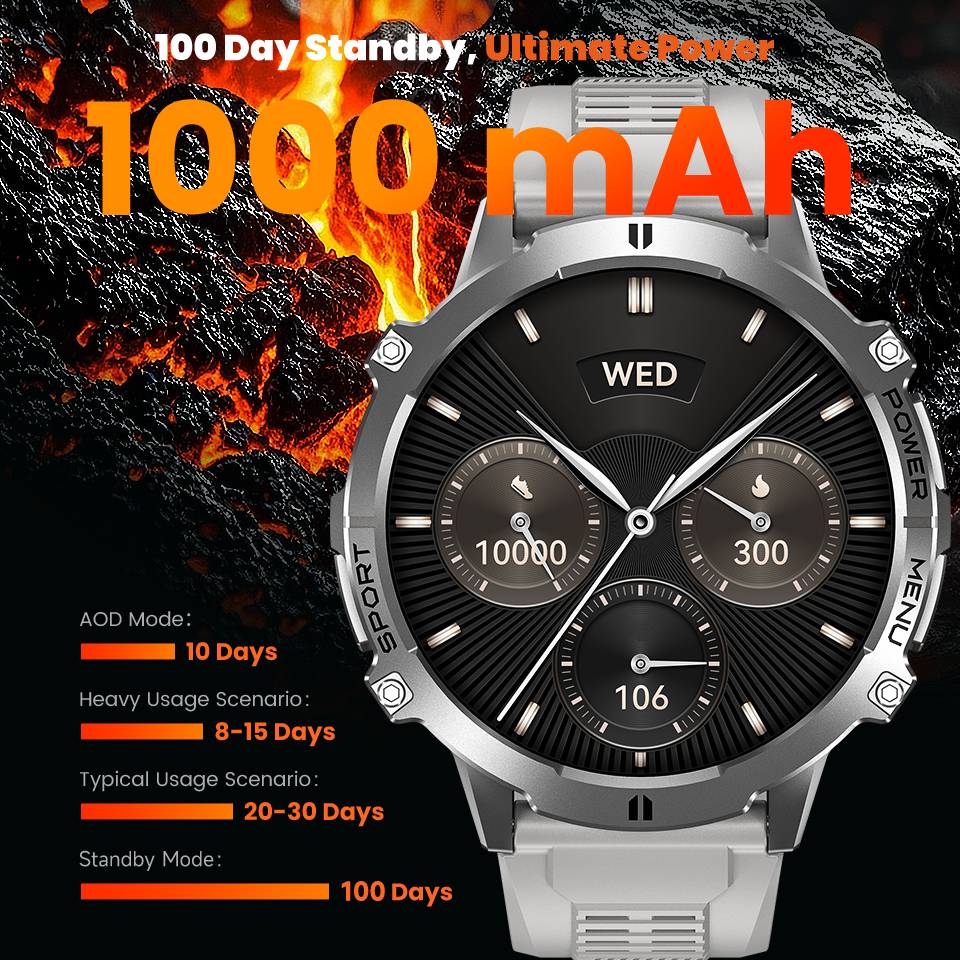 LEADOYS Men's Smartwatch Reloj - Smartwatch Rugged Watches For Men avis et prix