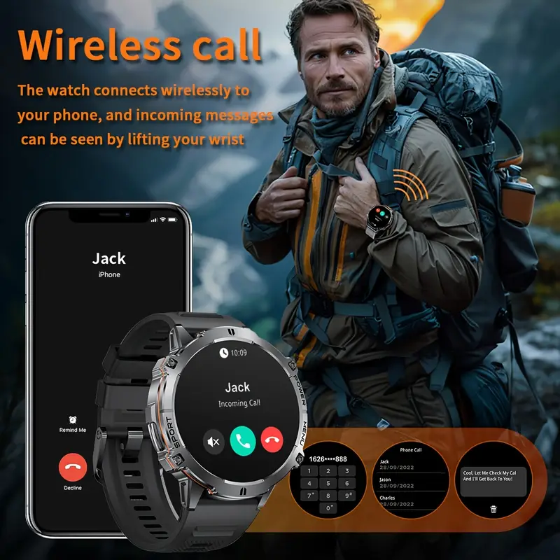 LEADOYS Men's Smartwatch Reloj - Smartwatch Rugged Watches For Men avis et prix