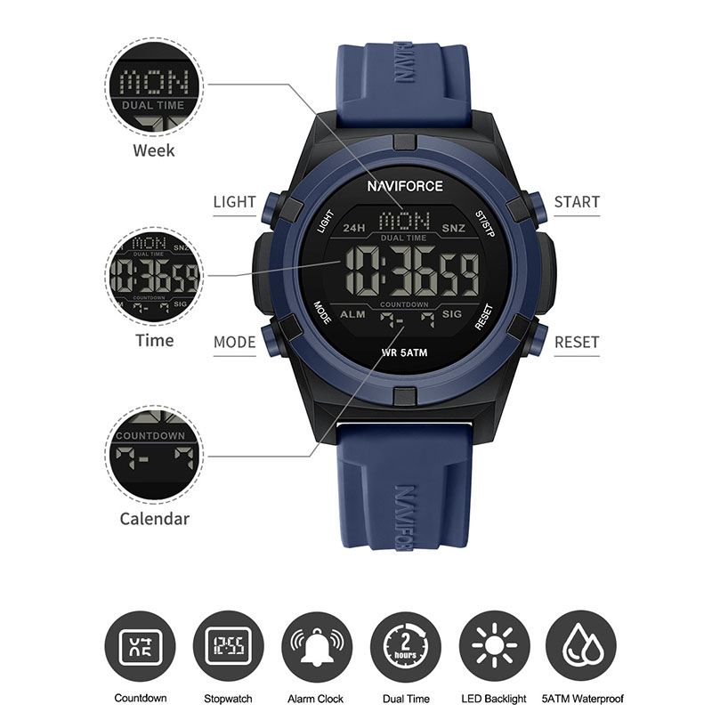 NAVIFORCE 2026 Watches For Men - Tide Watch Surf avis et prix