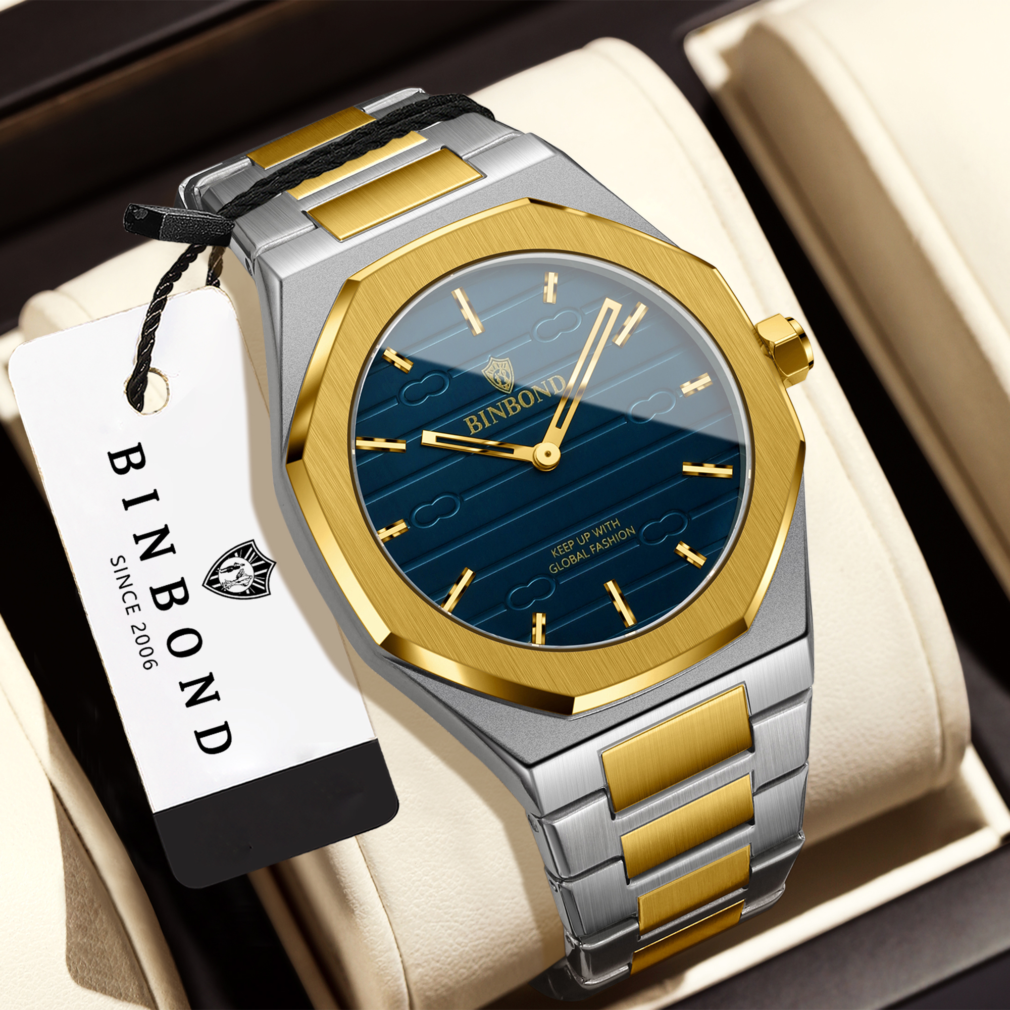 BINBOND Luxury vintage quartz  - Smartwatch Vintage Watches For Men avis et prix