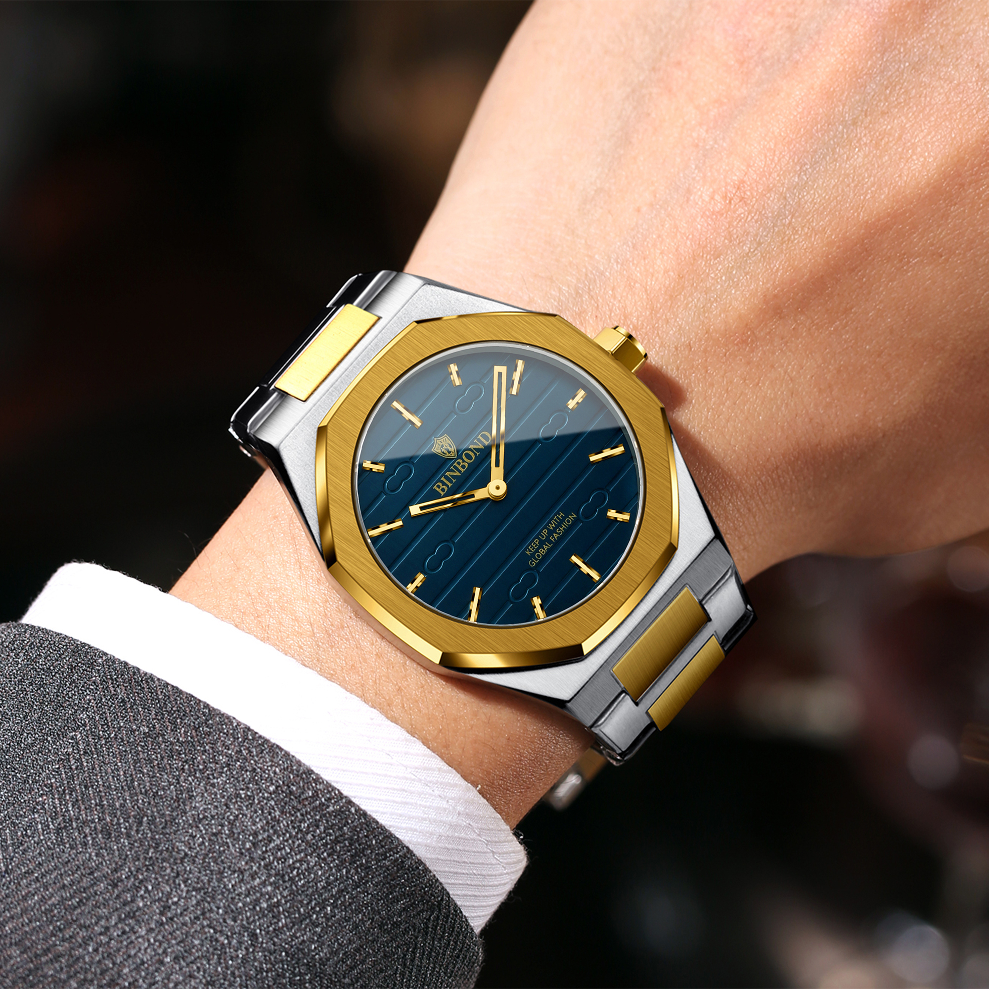 BINBOND Luxury vintage quartz  - Smartwatch Vintage Watches For Men avis et prix