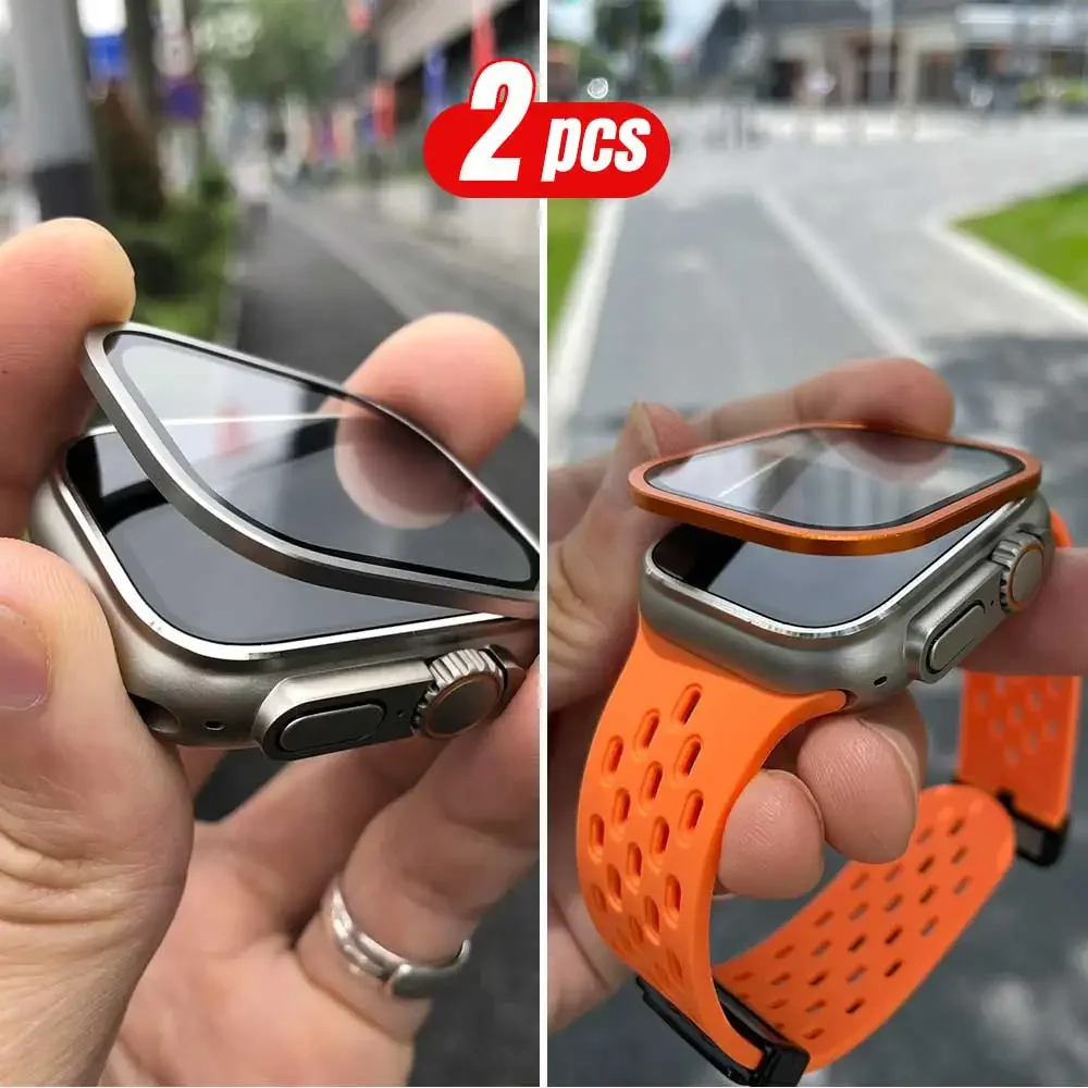 2PCS Titanium Metal Frame for  - Smartwatch Watches For Women avis et prix