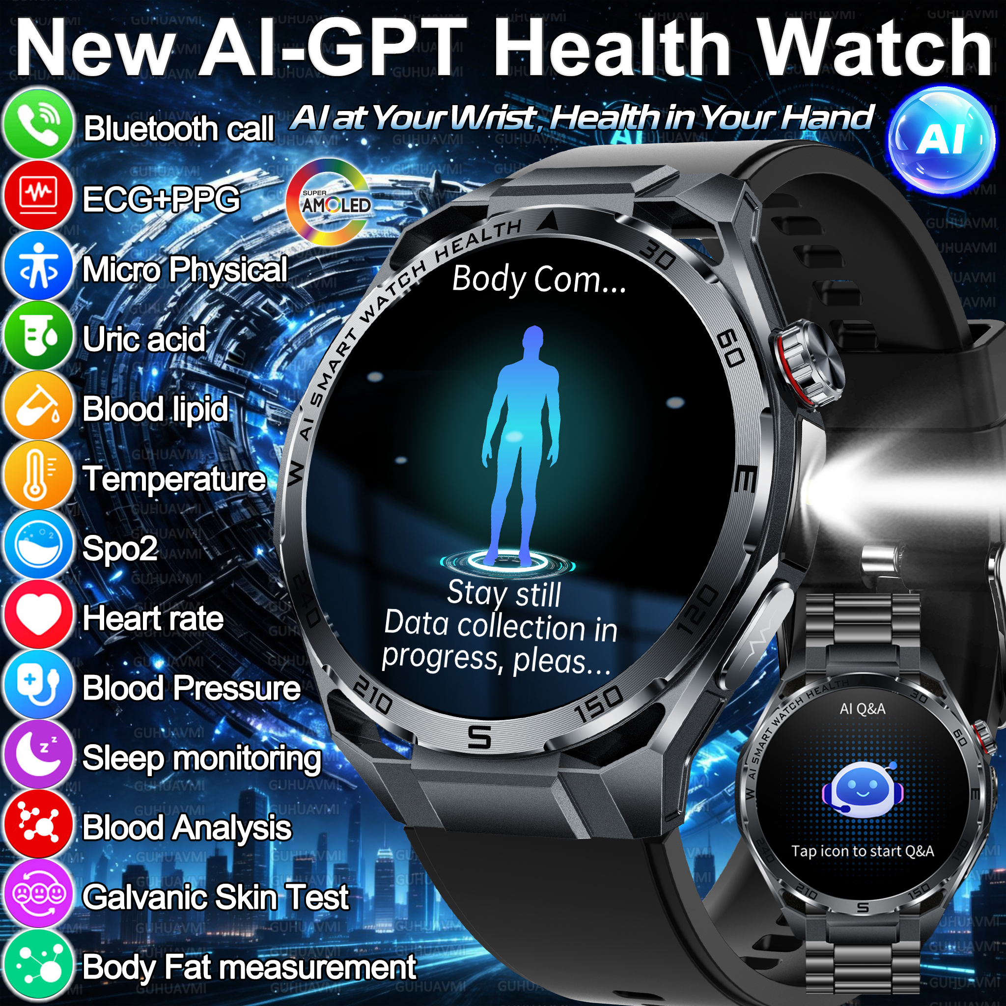 2026 New Body Fat AI Analysis  - Smartwatch Health Watches For Women avis et prix