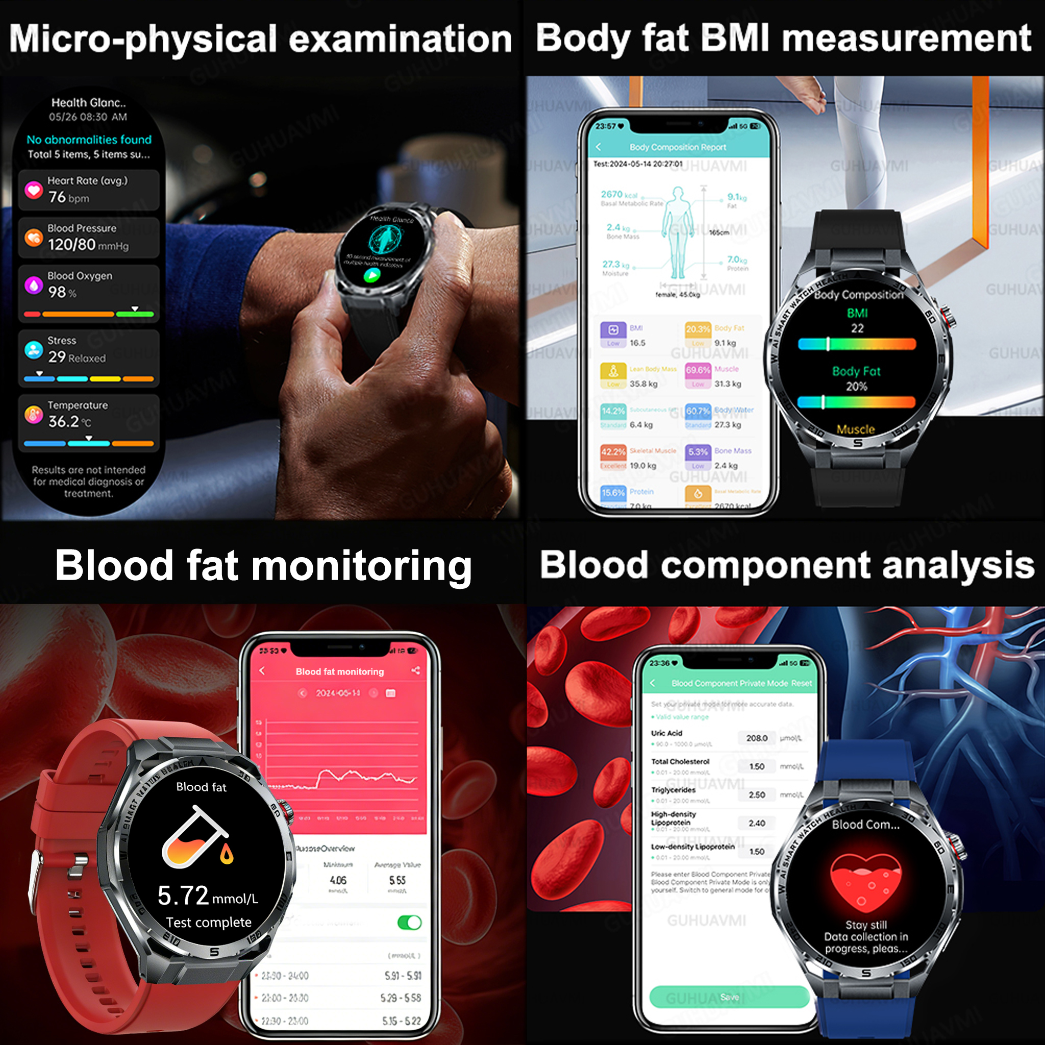 2026 New Body Fat AI Analysis  - Smartwatch Health Watches For Women avis et prix