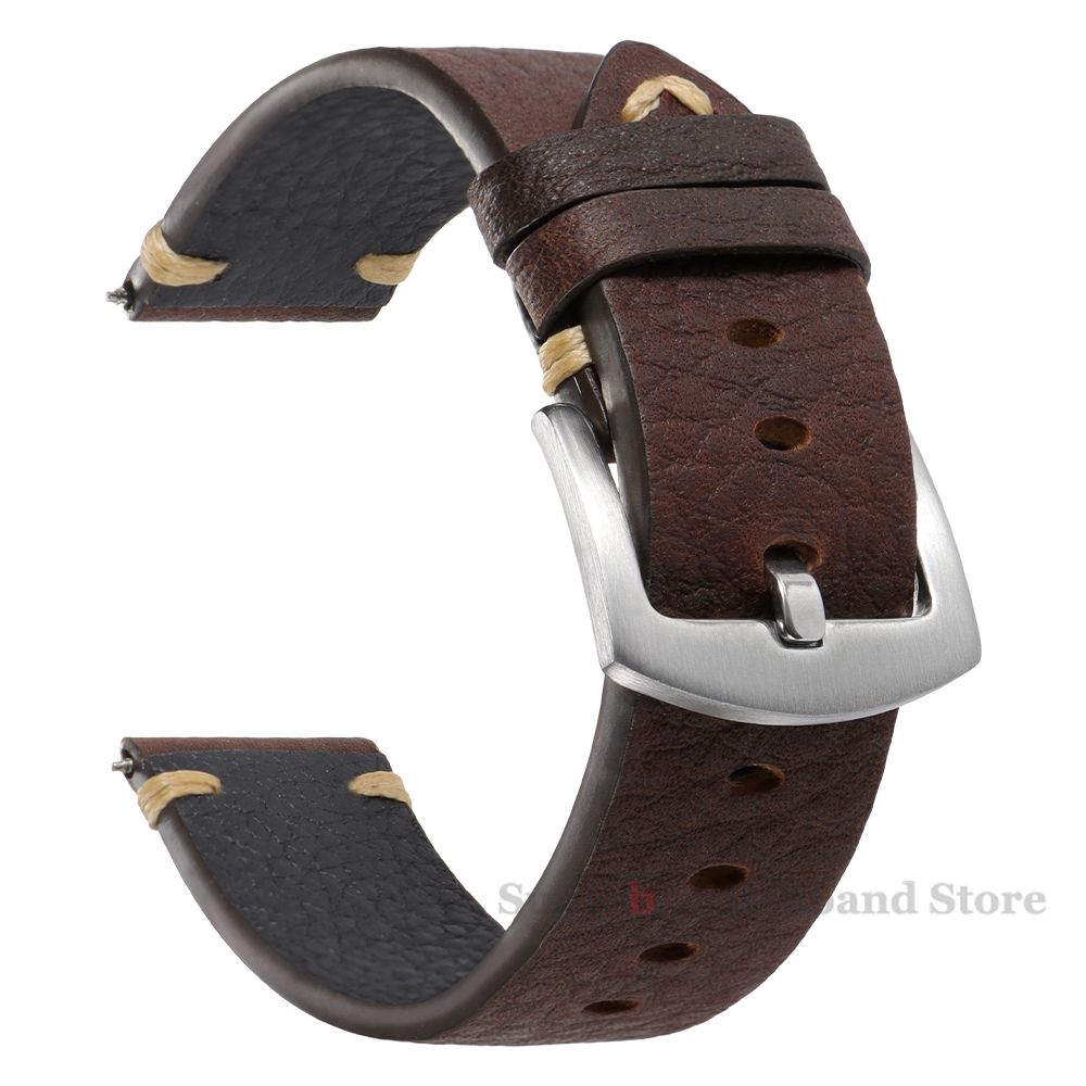 Genuine Leather Straps For Wat - Smartwatch Vintage Watches For Men avis et prix