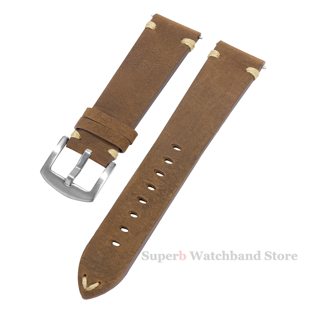 Genuine Leather Straps For Wat - Smartwatch Vintage Watches For Men avis et prix