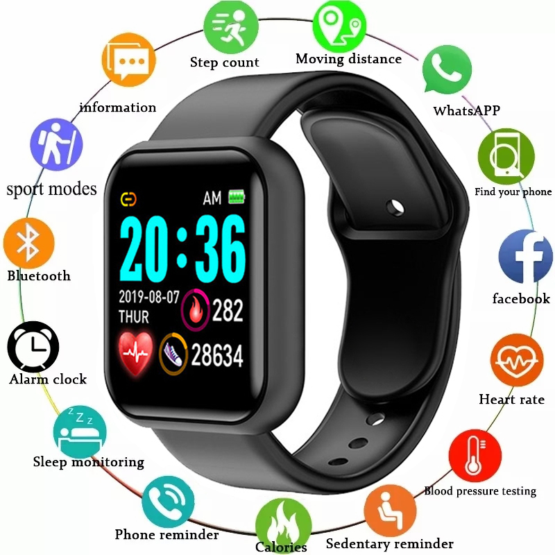 Y68 Smart Watch Men Women Hear - Watch Smart Y68 avis et prix