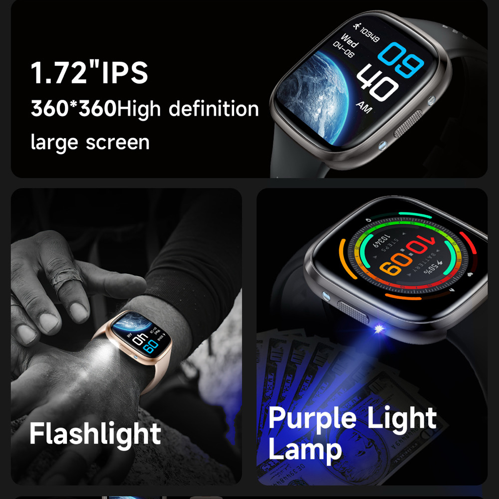 Smart Watch Men BT Call LED Fl - Smartwatch Purple Watches For Women avis et prix
