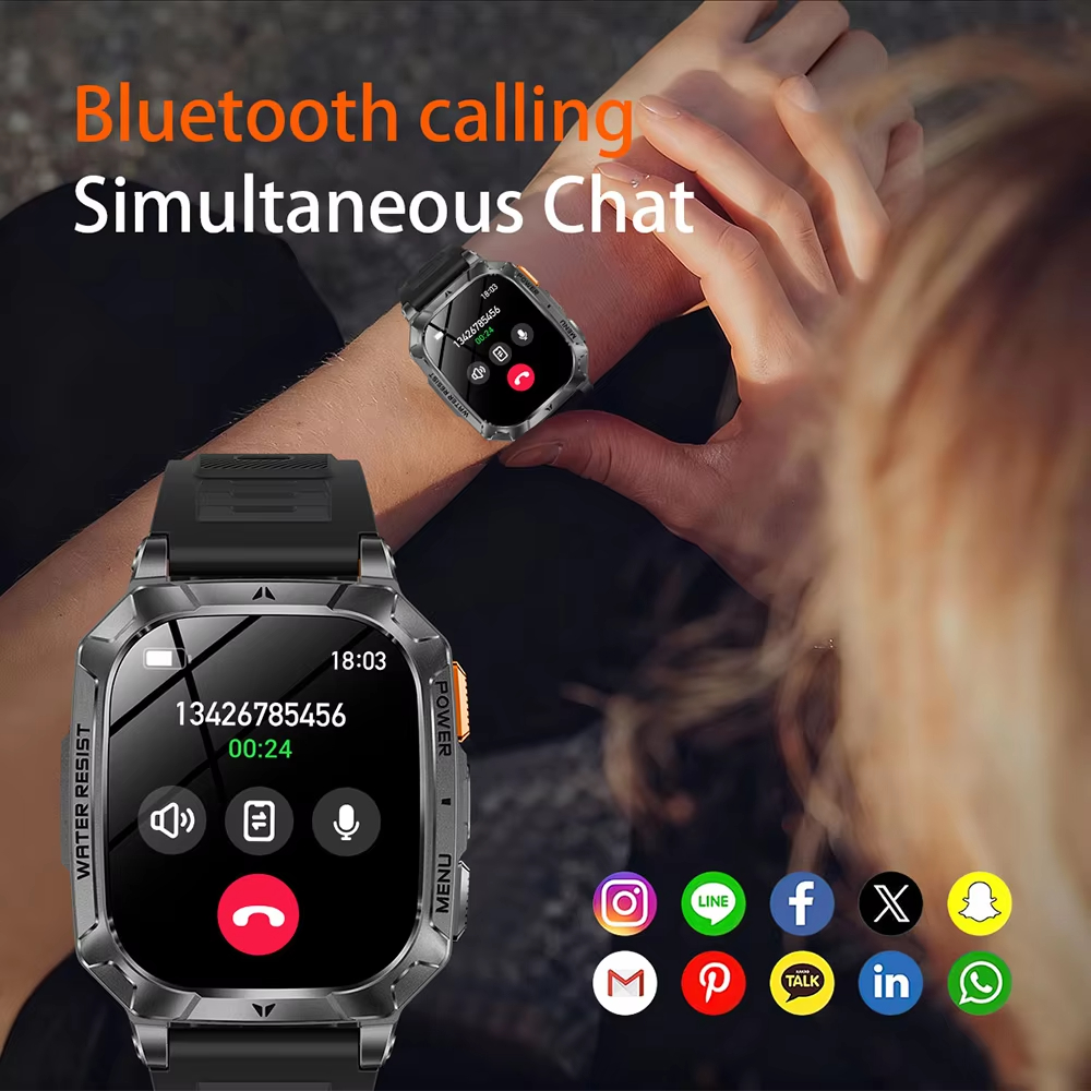 Hot Rugged Outdoor Smart Watch - Smartwatch Rugged Watches For Men avis et prix