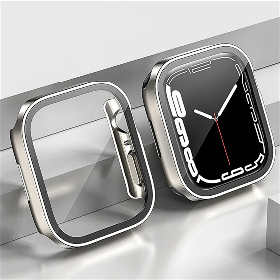 Glass+cover For Apple Watch ca - Smartwatch Watches For Girls avis et prix