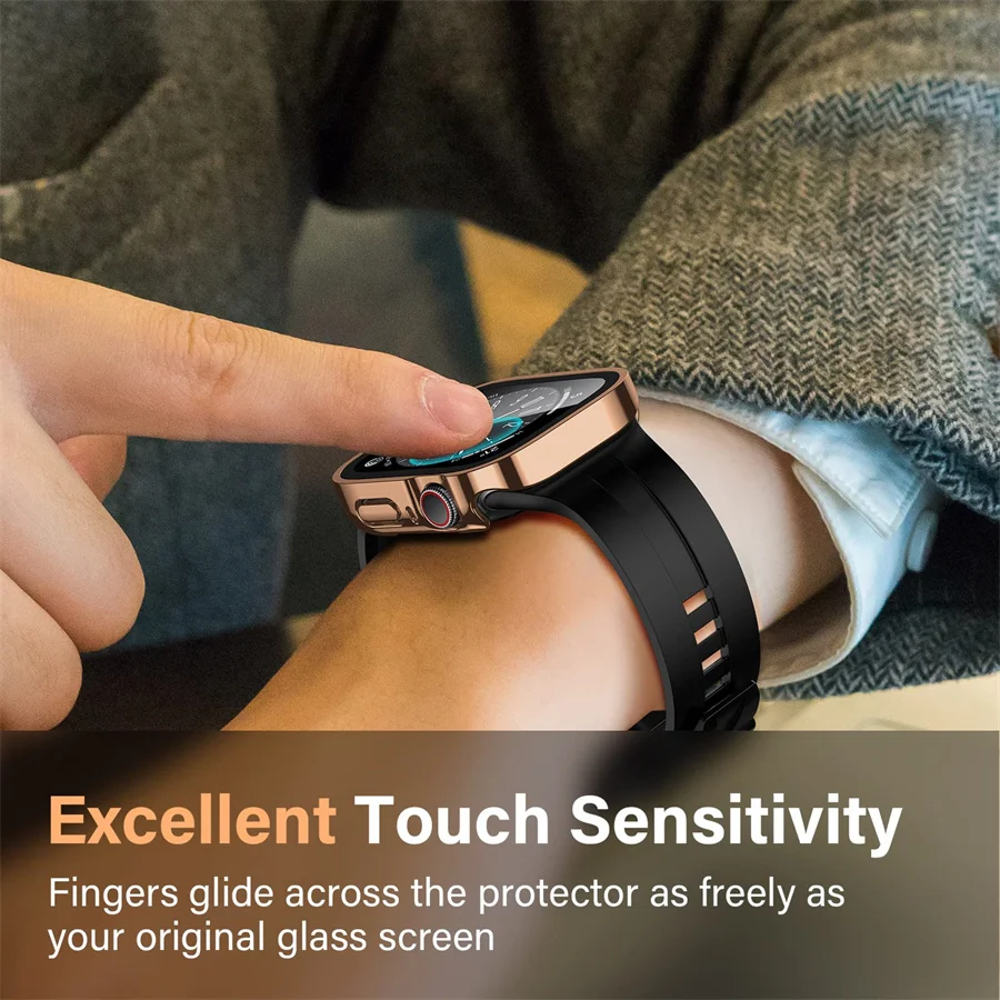 Glass+cover For Apple Watch ca - Smartwatch Watches For Girls avis et prix