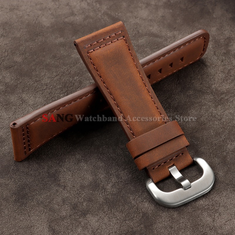 28mm Vintage Leather Watchband - Smartwatch Vintage Watches For Men avis et prix