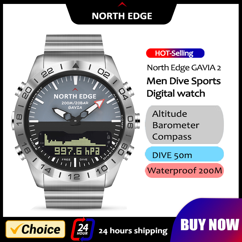 NORTH EDGE Mens Dive Watch Mil - Smartwatch Army Watches For Men avis et prix