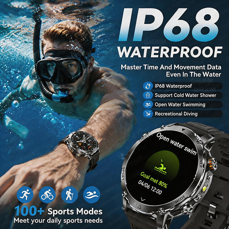 2026 New 1400mAh Big Battery S - Smartwatch Rugged Watches For Men avis et prix