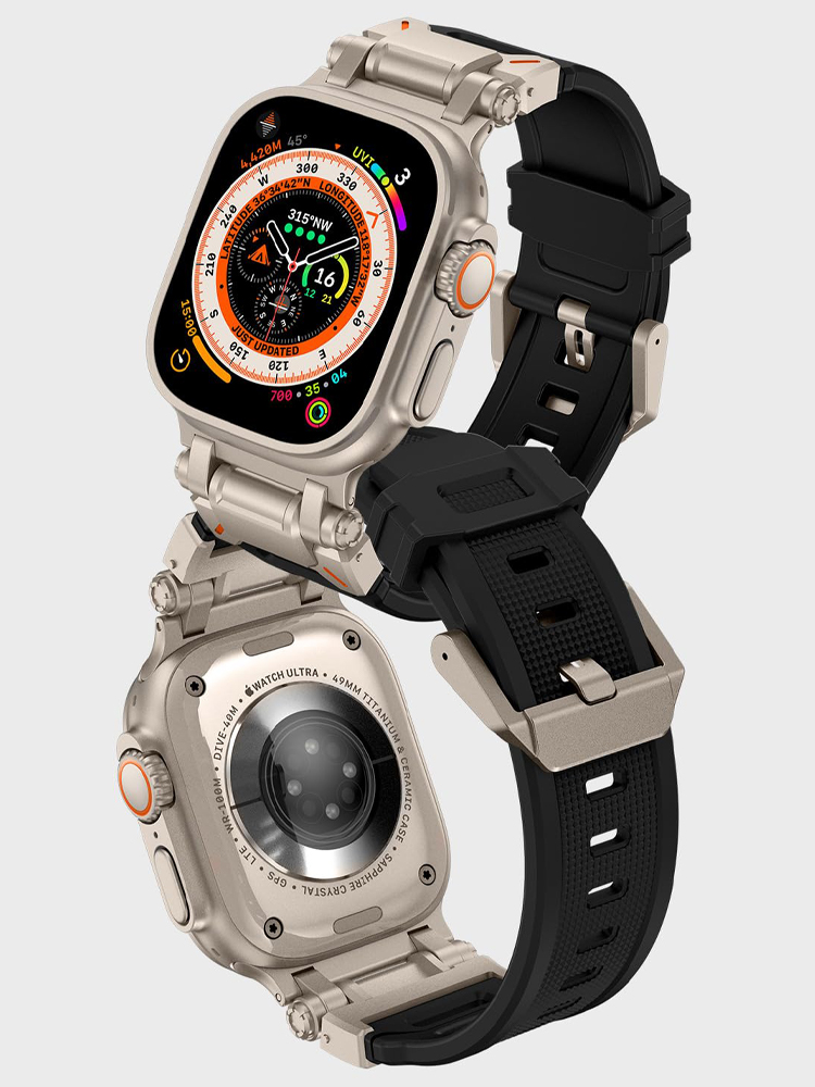 Silicone Strap For Apple Watch - Smartwatch Rugged Watches For Men avis et prix