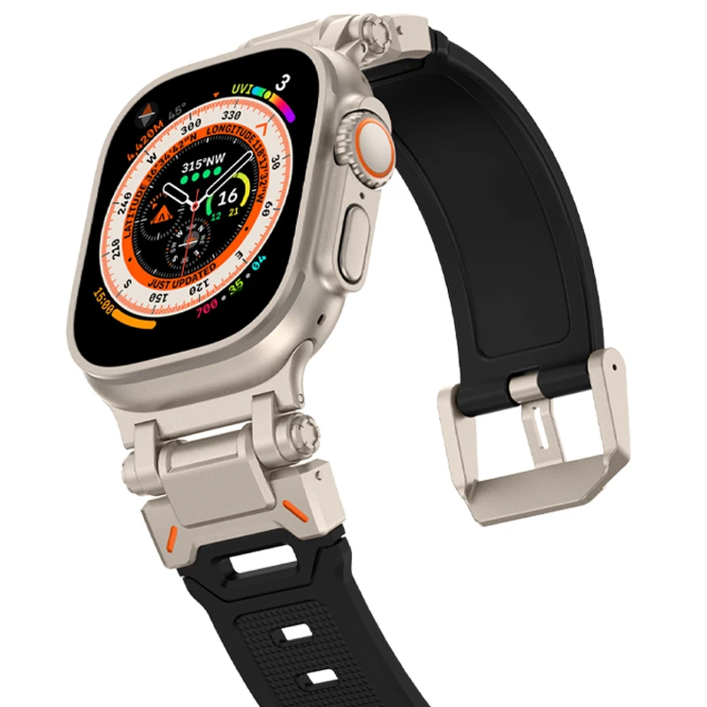 Silicone Strap For Apple Watch - Smartwatch Rugged Watches For Men avis et prix