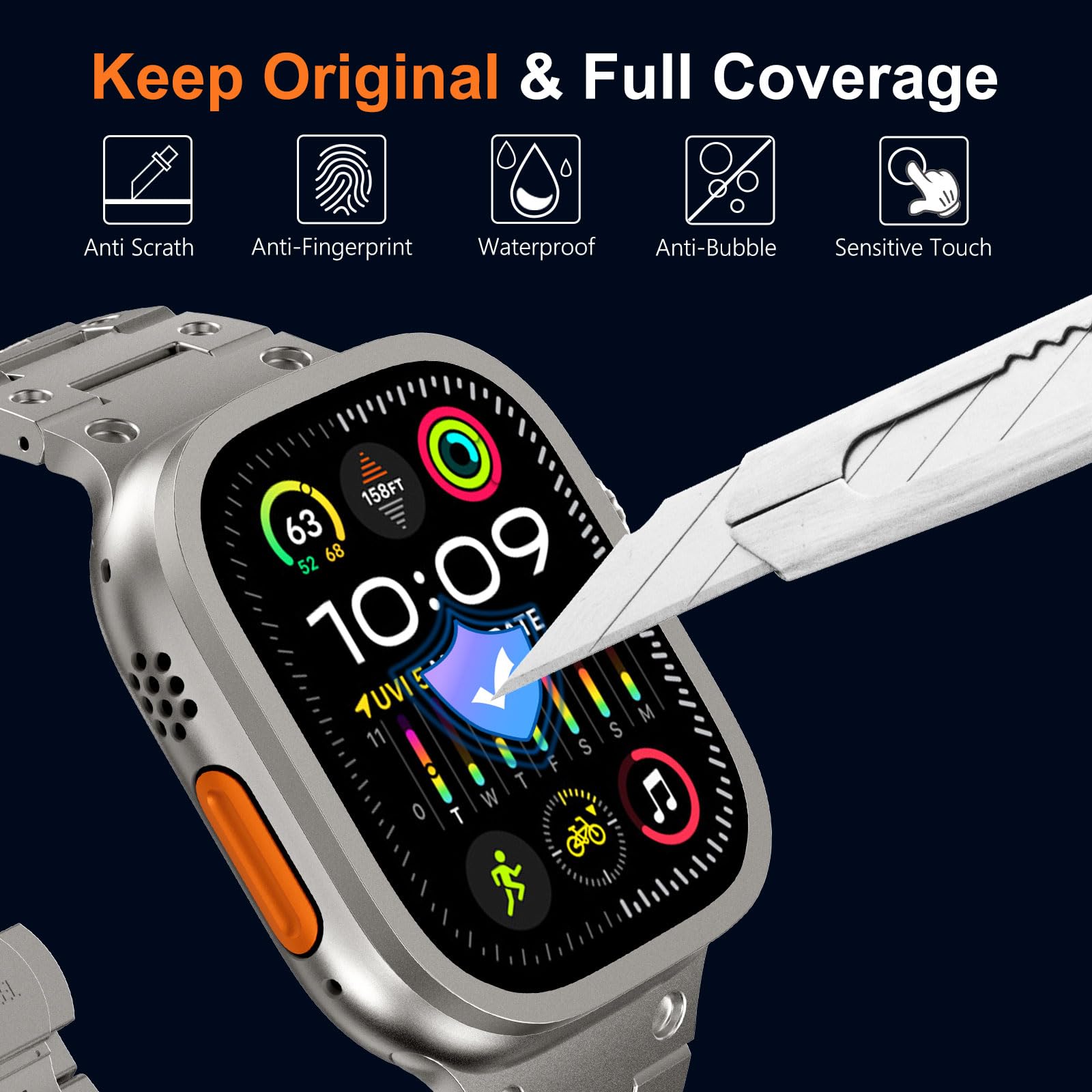 Tempered Glass for Apple Watch - Smartwatch Watches For Women avis et prix