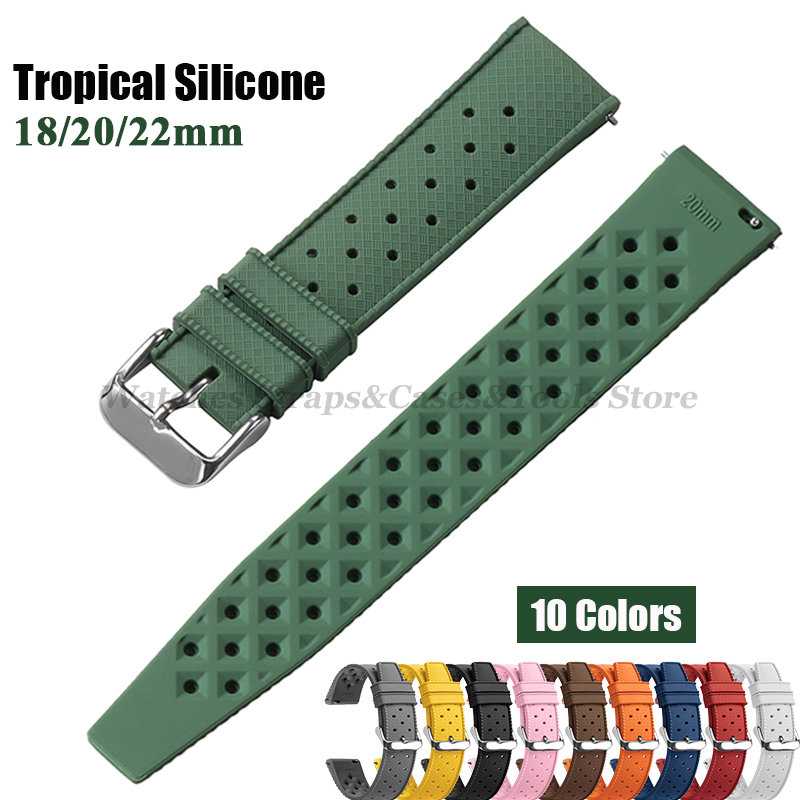 Tropical Silicone Watch Band Q - Citizen Watches Smartwatch avis et prix
