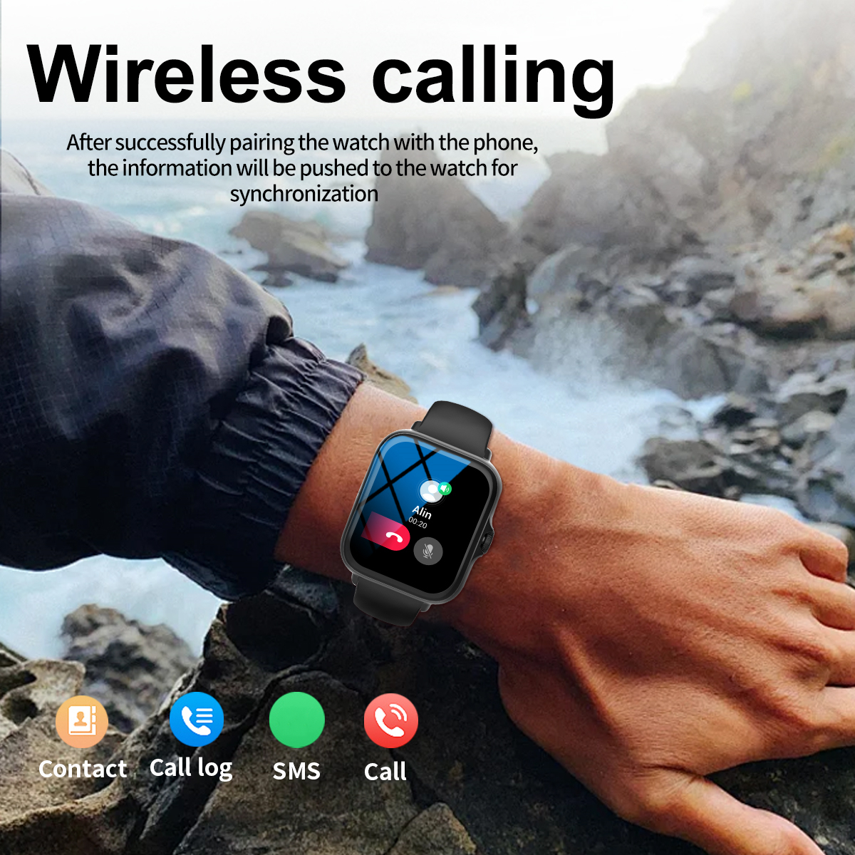 Smartwatch Sports Music Contro - Watch Smart Y68 avis et prix