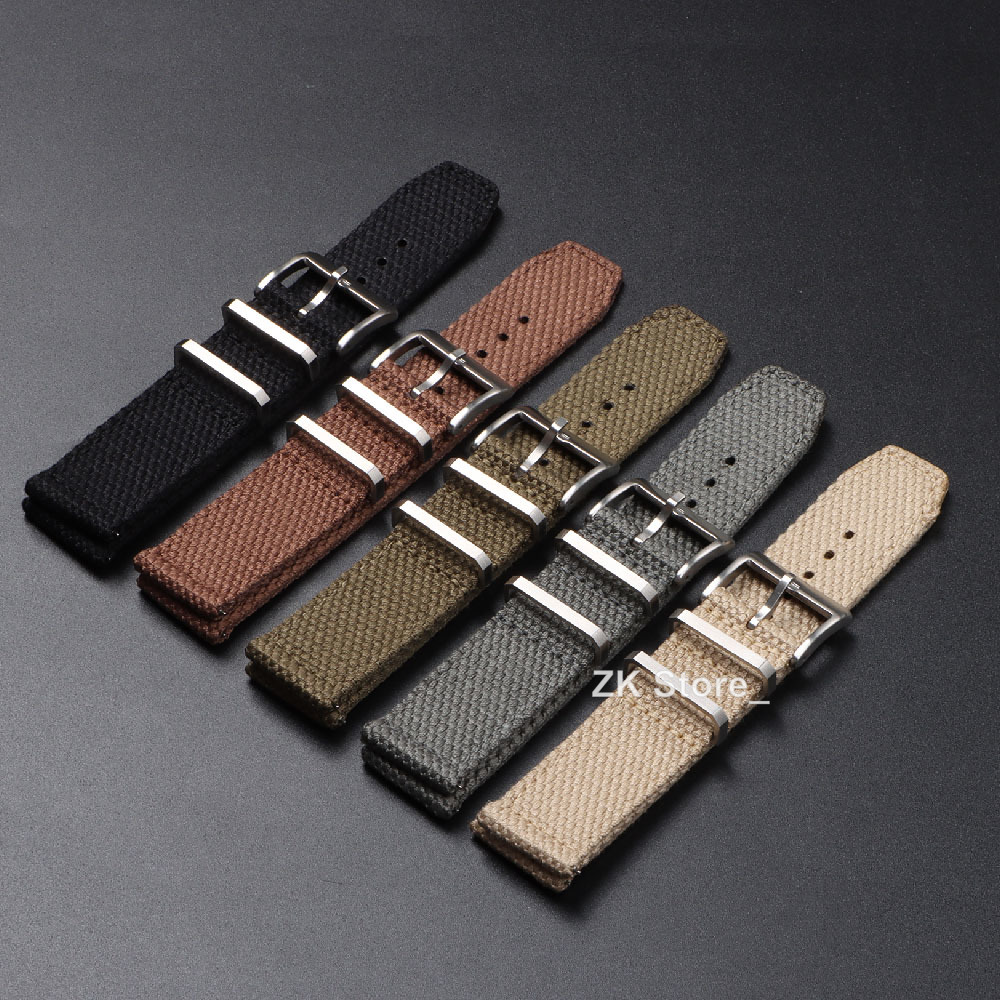 Linen Nylon Watch Straps 20mm  - Smartwatch Army Watches For Men avis et prix