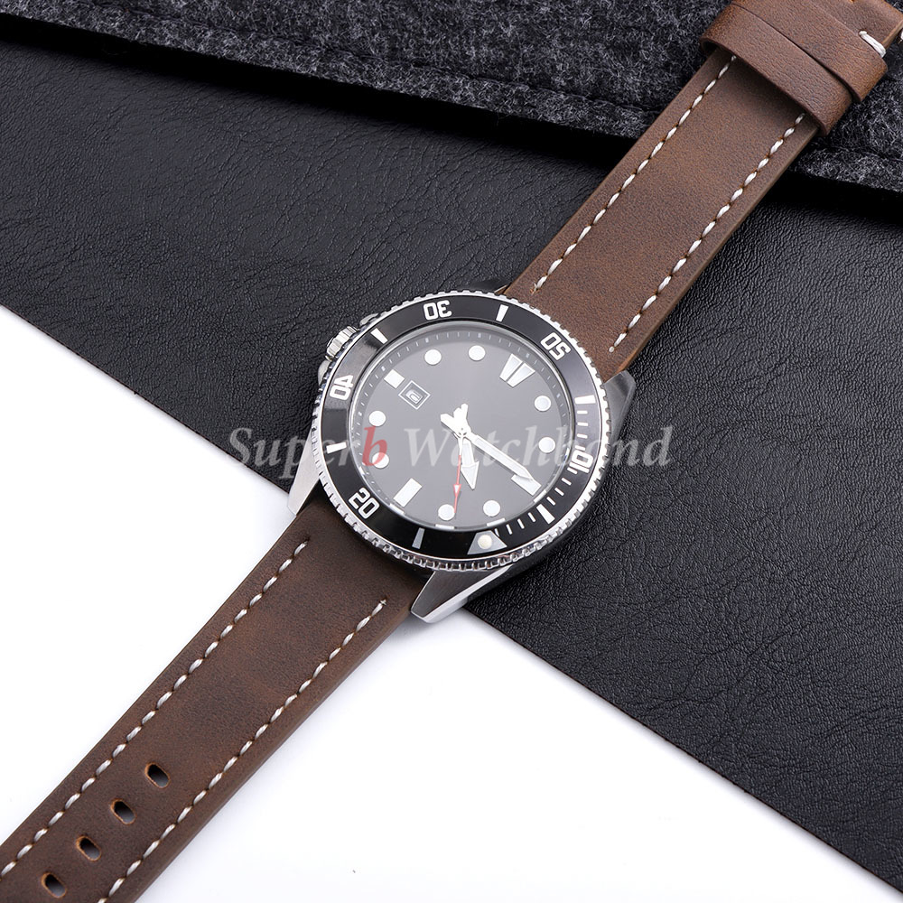 20mm 22mm PU Matte Leather Wat - Smartwatch Vintage Watches For Men avis et prix