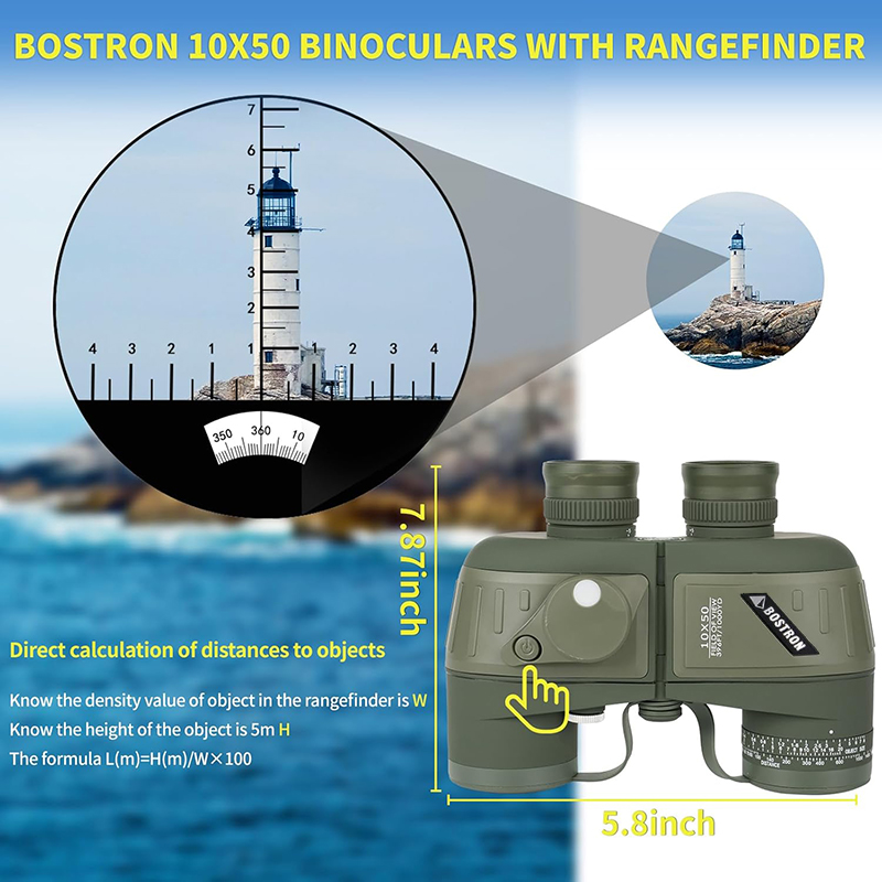 Binoculars 10x50 Marine Milita - Tide Watch Surf avis et prix