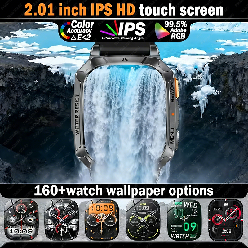 New Rugged Military Smart Watc - Smartwatch Rugged Watches For Men avis et prix
