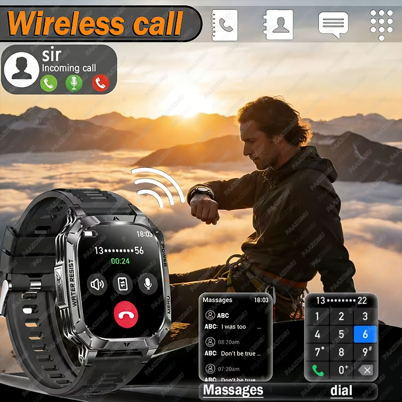 New Rugged Military Smart Watc - Smartwatch Rugged Watches For Men avis et prix
