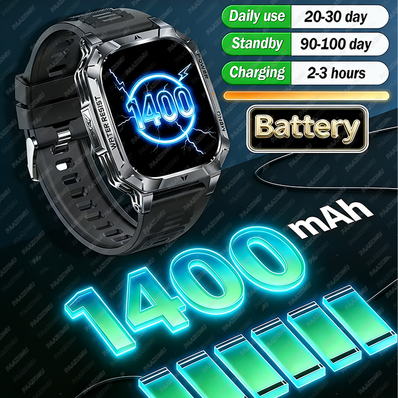 New Rugged Military Smart Watc - Smartwatch Rugged Watches For Men avis et prix