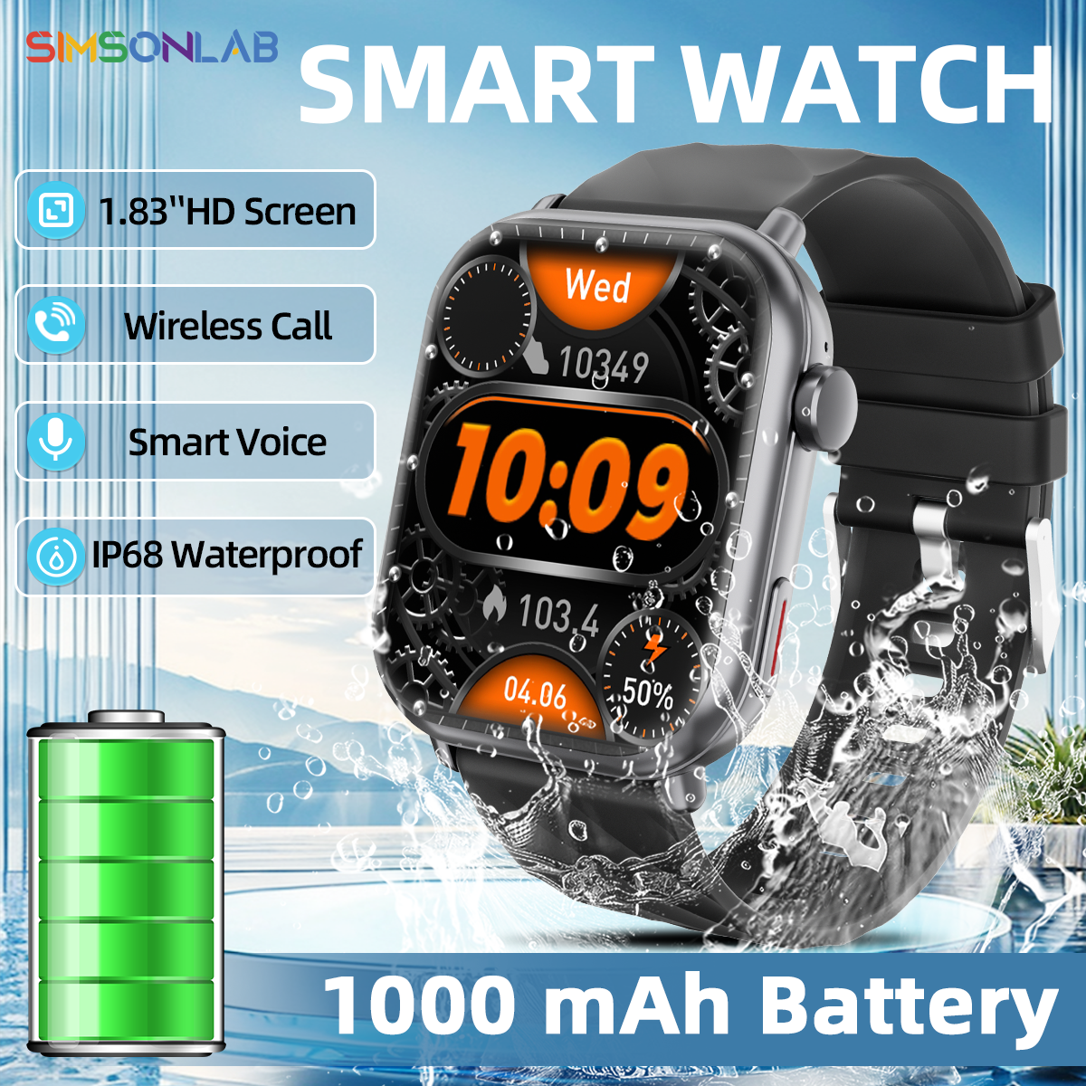 2025 NEW Hot Smartwatch 1.83'' - Smartwatch New Watches 2025 avis et prix