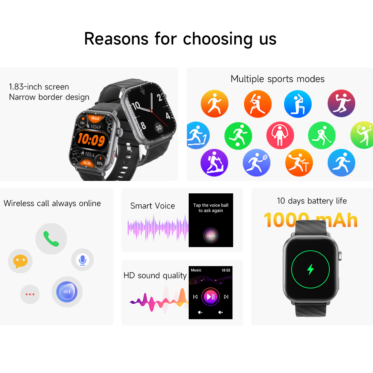 2025 NEW Hot Smartwatch 1.83'' - Smartwatch New Watches 2025 avis et prix