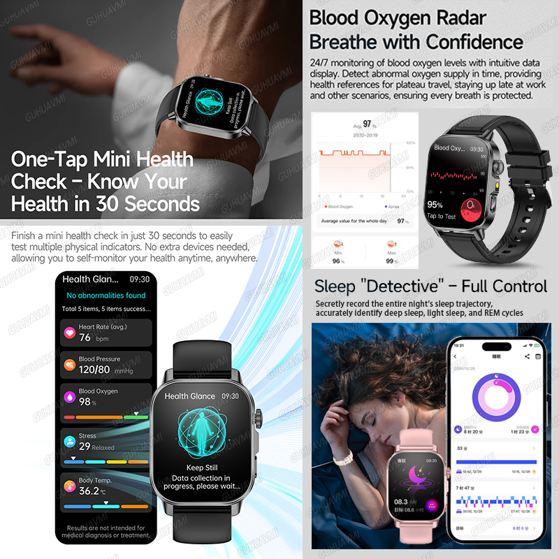 2026 New Micro Physical Examin - Smartwatch Health Watches For Women avis et prix