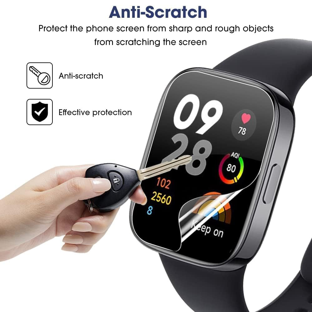 3/6pcs Hydrogel Protective Fil - Watch Redmi avis et prix