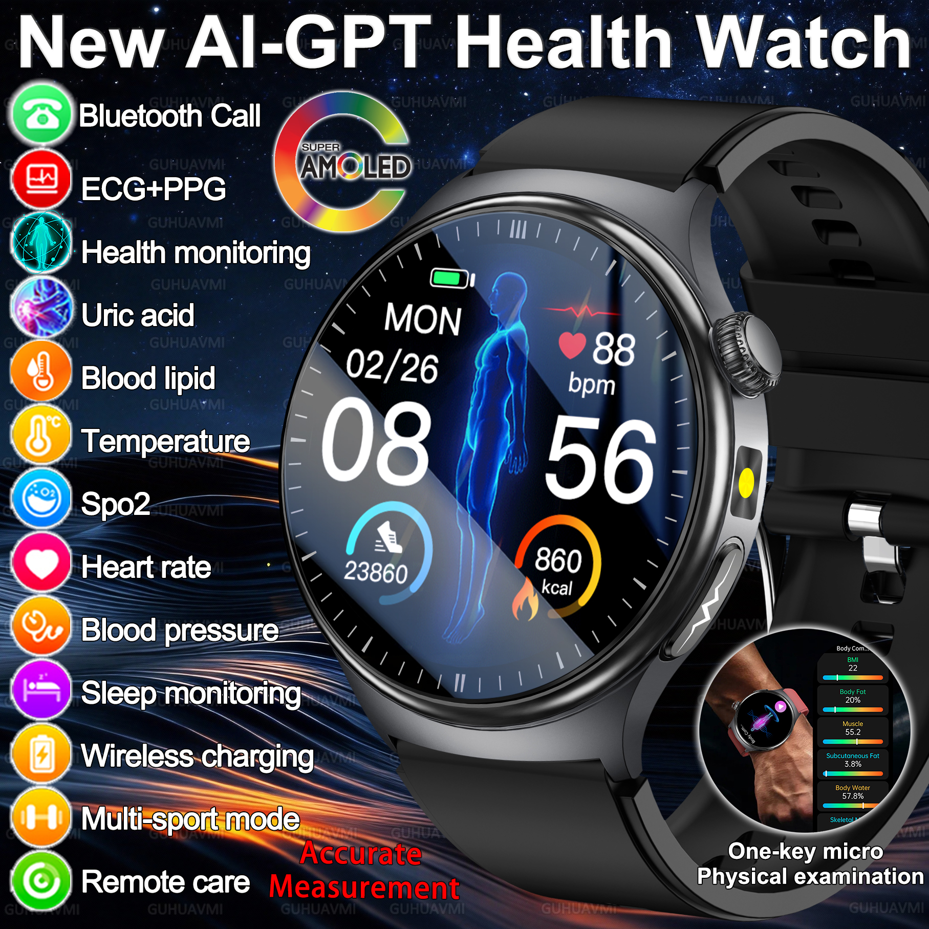 2026 New Accurate Diagnosis Sm - Smartwatch Health Watches For Women avis et prix