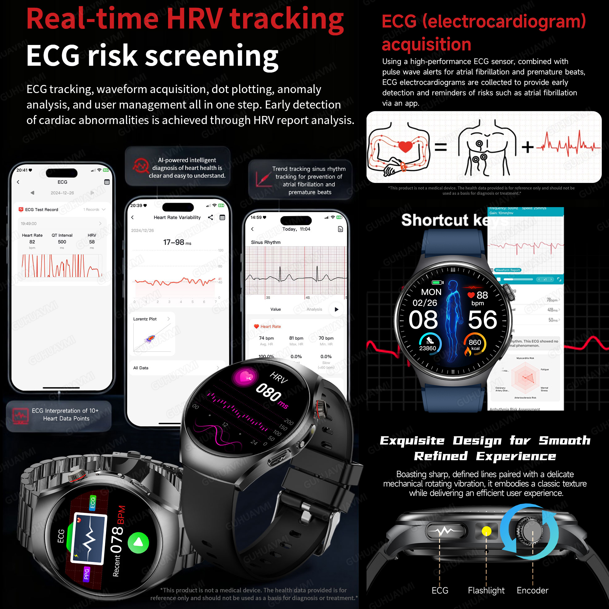 2026 New Accurate Diagnosis Sm - Smartwatch Health Watches For Women avis et prix