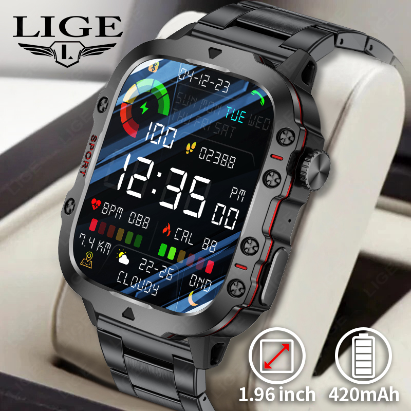 2026 Rugged Military Fitness S - Smartwatch Rugged Watches For Men avis et prix