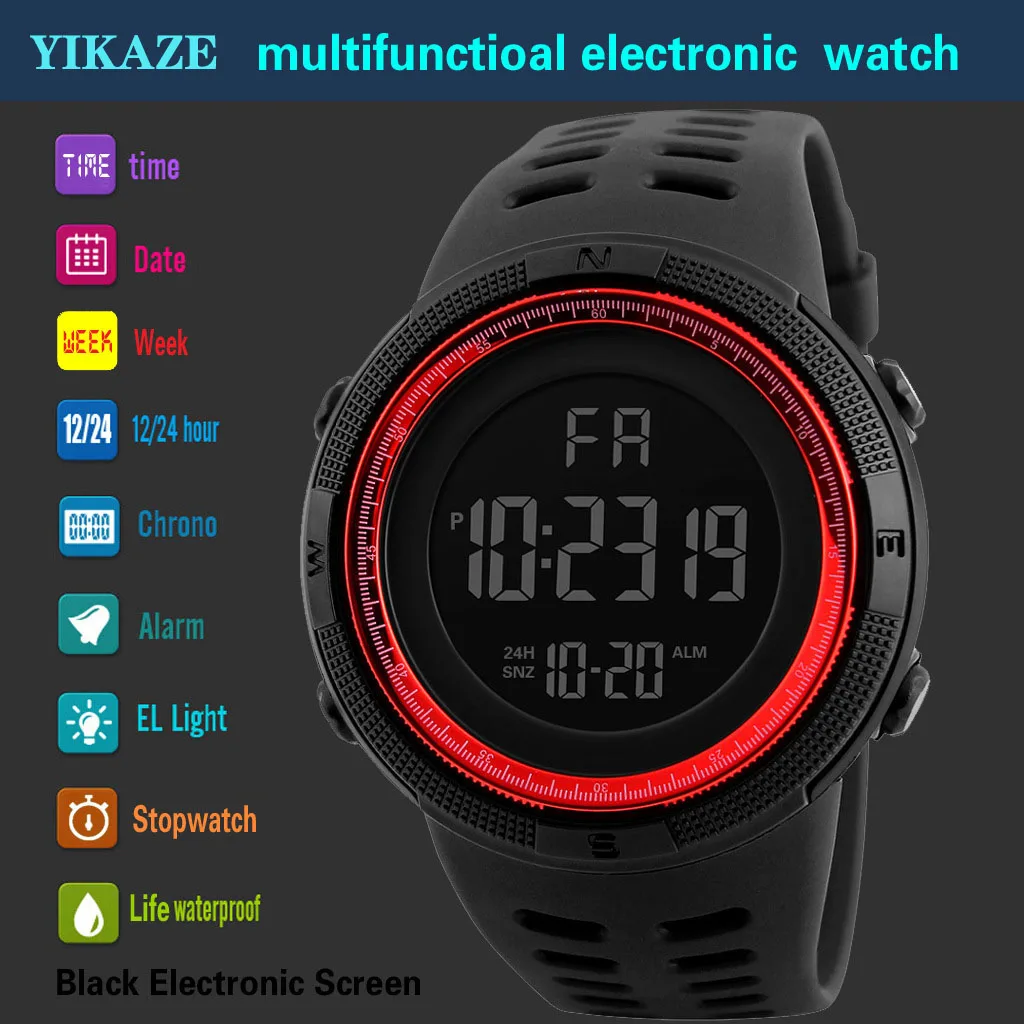 YIKAZE X01 Men's Digital Watch - Tide Watch Surf avis et prix