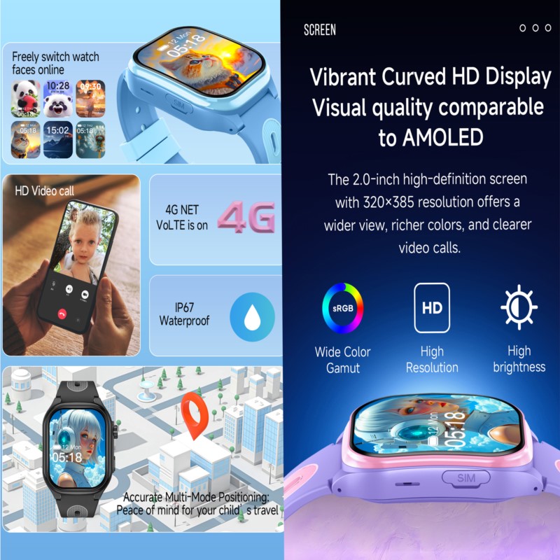 Smart Watch Kids 4G GPS WIFI V - Smartwatch Watches For 12 Year Old Boy avis et prix