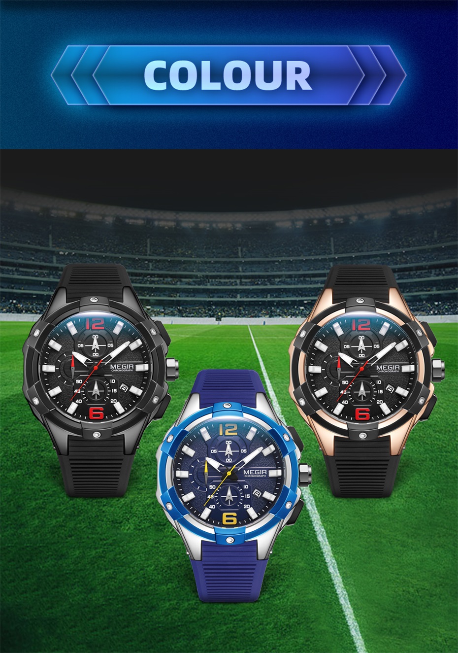 MEIGR Men's Sports Chronograph - Smartwatch Army Watches For Men avis et prix