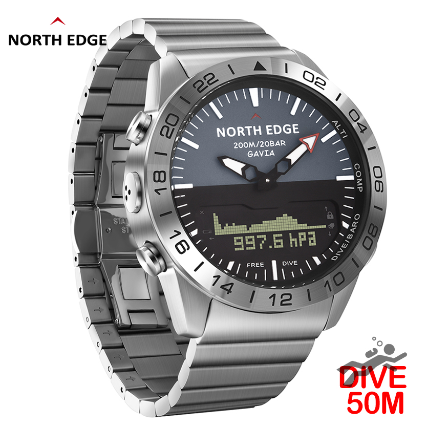 NORTH EDGE Mens Dive Watch Mil - Smartwatch Army Watches For Men avis et prix