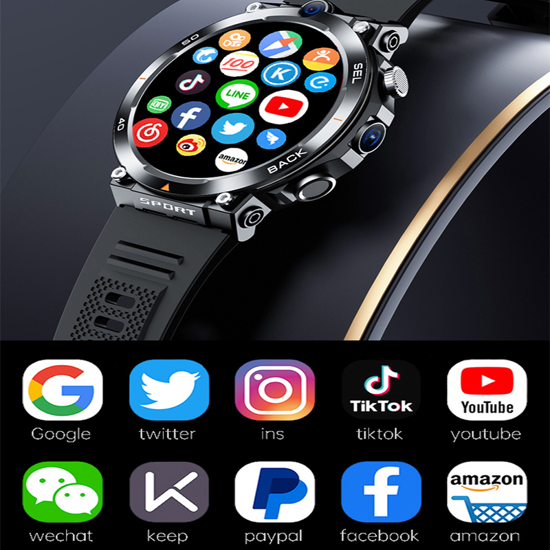 New Google Play 1.39-inch 4G N - Smartwatch Rugged Watches For Men avis et prix