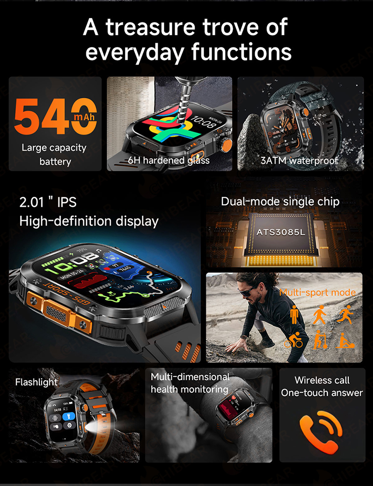 2025 New Military Outdoor Smar - Smartwatch New Watches 2025 avis et prix