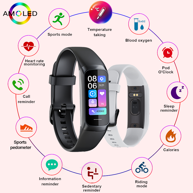 LIGE 1.1 Inch Amoled Heart Rat - Smartwatch Health Watches For Women avis et prix