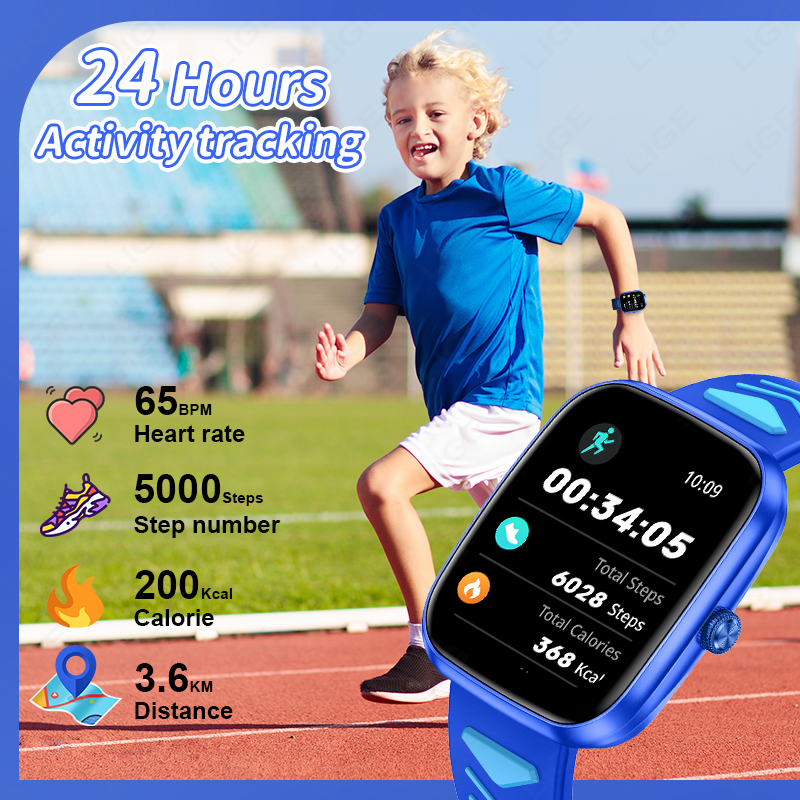 LIGE 2025 Kids Smart Watch Chi - Smartwatch Watches For 12 Year Old Boy avis et prix