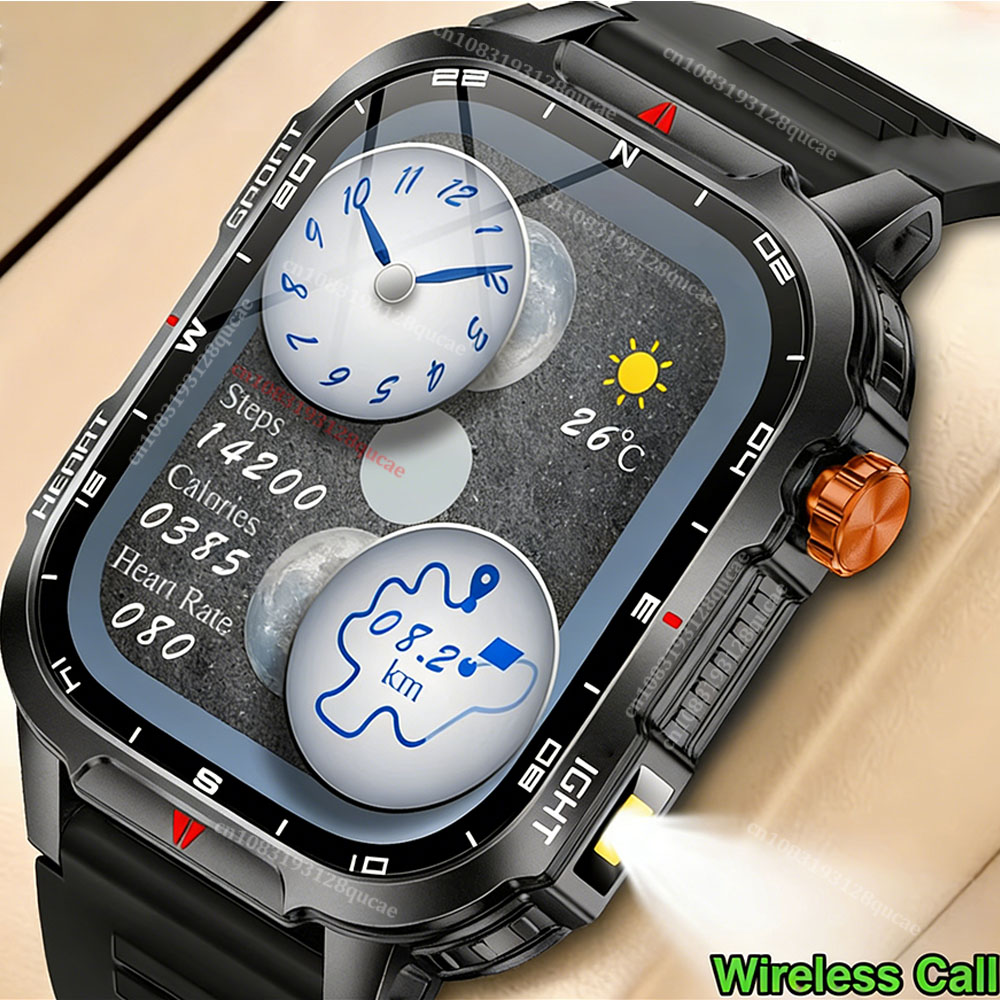 2026 Rugged Military Smart Wat - Smartwatch Rugged Watches For Men avis et prix