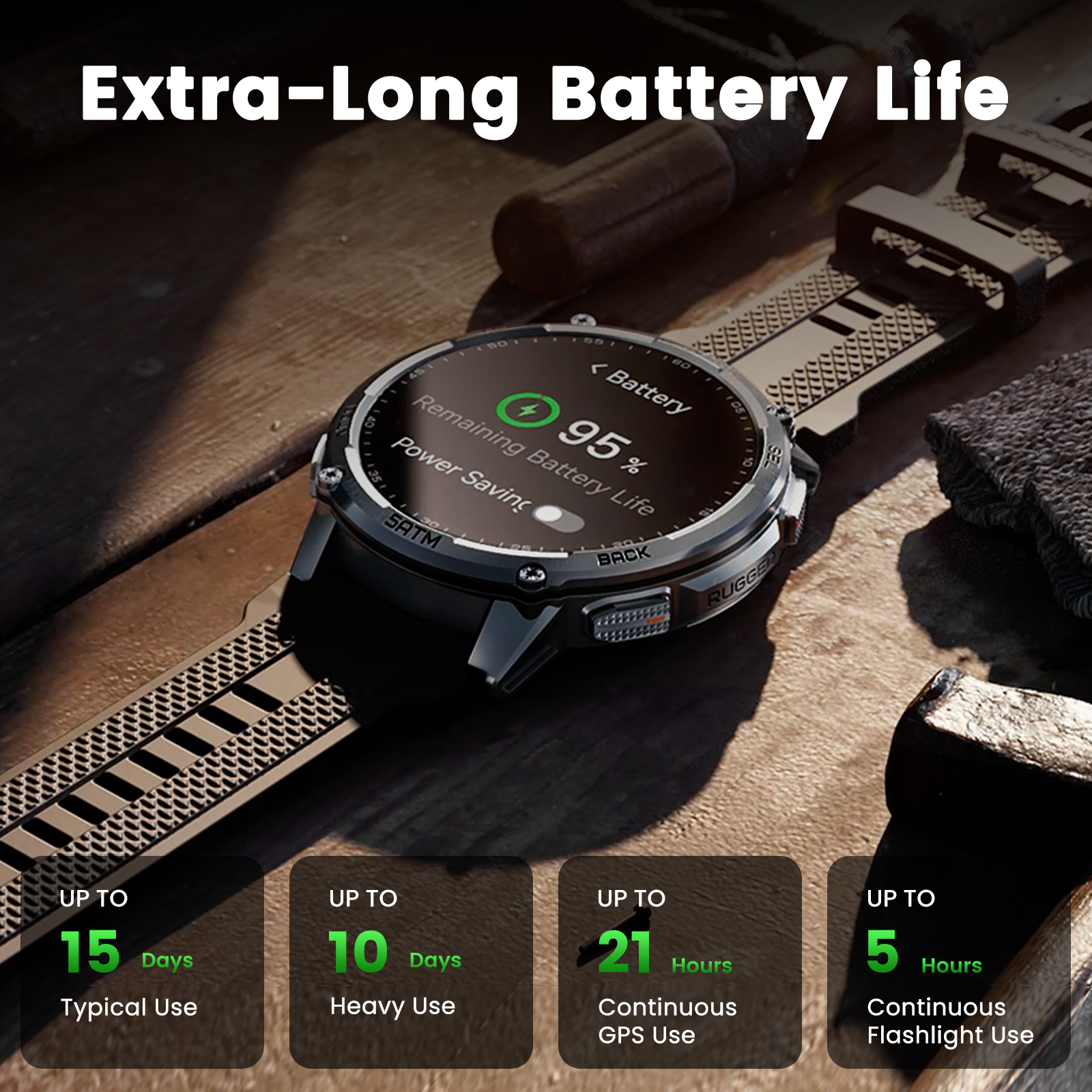 KOSPET TANK T4C Smartwatch Men - Smartwatch Rugged Watches For Men avis et prix