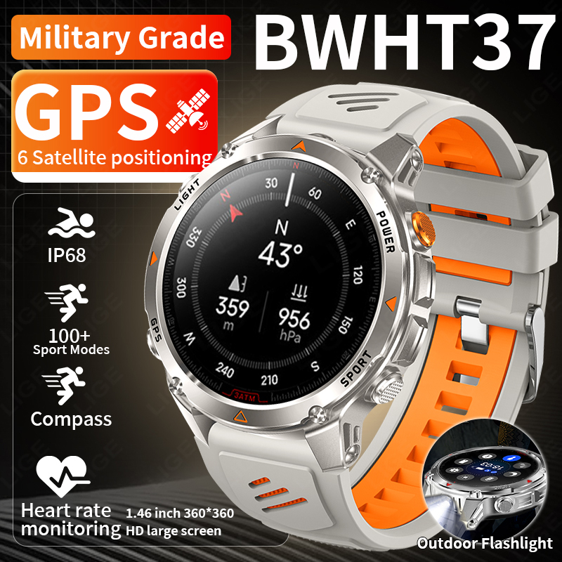 LIGE Rugged GPS Track Smart Wa - Smartwatch Rugged Watches For Men avis et prix